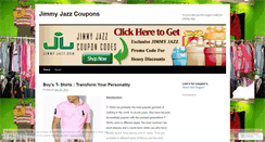 Desktop Screenshot of jimmyjazzcoupons.wordpress.com