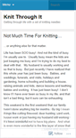 Mobile Screenshot of knitthroughit.wordpress.com