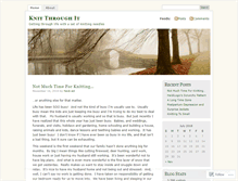 Tablet Screenshot of knitthroughit.wordpress.com