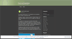 Desktop Screenshot of prayersandinspirations.wordpress.com