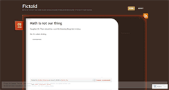 Desktop Screenshot of fictoid.wordpress.com