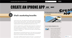 Desktop Screenshot of createaniphoneapp.wordpress.com