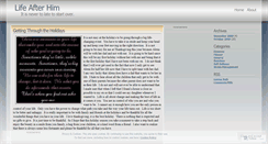 Desktop Screenshot of lifeafterhim.wordpress.com