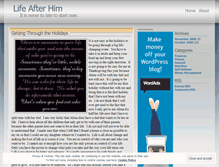 Tablet Screenshot of lifeafterhim.wordpress.com