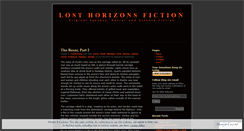 Desktop Screenshot of losthorizonsfiction.wordpress.com