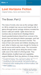 Mobile Screenshot of losthorizonsfiction.wordpress.com