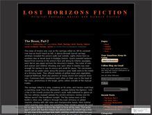 Tablet Screenshot of losthorizonsfiction.wordpress.com