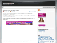 Tablet Screenshot of kostenloseerotik.wordpress.com