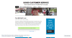Desktop Screenshot of goodcustomerservice.wordpress.com