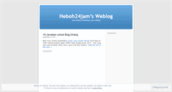 Desktop Screenshot of heboh24jam.wordpress.com