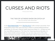 Tablet Screenshot of cursesandriots.wordpress.com