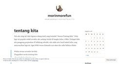 Desktop Screenshot of morinmorefun.wordpress.com