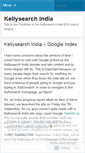 Mobile Screenshot of kellysearchindia.wordpress.com