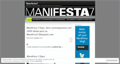 Desktop Screenshot of manifesta7.wordpress.com
