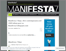 Tablet Screenshot of manifesta7.wordpress.com