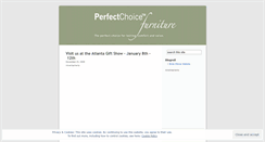 Desktop Screenshot of perfectchoicefurniture.wordpress.com