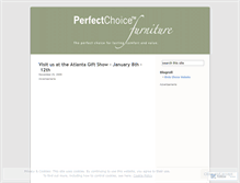 Tablet Screenshot of perfectchoicefurniture.wordpress.com
