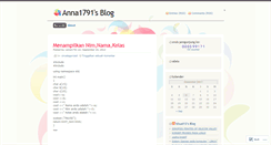 Desktop Screenshot of anna1791.wordpress.com