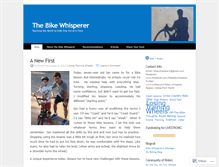 Tablet Screenshot of bikewhisperer.wordpress.com