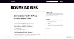 Desktop Screenshot of insomniacfunk.wordpress.com