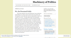 Desktop Screenshot of machineryofpolitics.wordpress.com