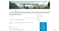 Desktop Screenshot of calminthechaotic.wordpress.com