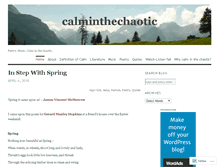 Tablet Screenshot of calminthechaotic.wordpress.com