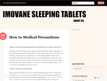 Tablet Screenshot of imovanesleepingtablets.wordpress.com