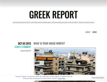 Tablet Screenshot of greekreport.wordpress.com