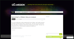 Desktop Screenshot of gomission.wordpress.com