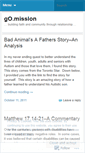 Mobile Screenshot of gomission.wordpress.com