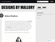 Tablet Screenshot of designsbymallory.wordpress.com