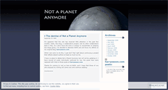 Desktop Screenshot of notaplanet.wordpress.com
