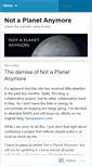 Mobile Screenshot of notaplanet.wordpress.com