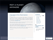 Tablet Screenshot of notaplanet.wordpress.com