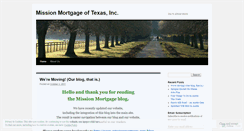 Desktop Screenshot of missionmortgage.wordpress.com
