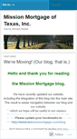 Mobile Screenshot of missionmortgage.wordpress.com
