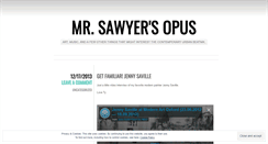 Desktop Screenshot of mrsawyersopus.wordpress.com