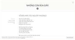 Desktop Screenshot of nhungconruagiay.wordpress.com