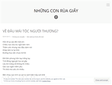 Tablet Screenshot of nhungconruagiay.wordpress.com