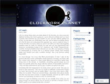 Tablet Screenshot of clockworkplanet.wordpress.com