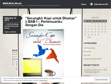 Tablet Screenshot of manwritewords.wordpress.com