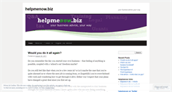 Desktop Screenshot of helpmenowbiz.wordpress.com
