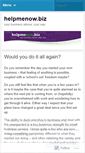 Mobile Screenshot of helpmenowbiz.wordpress.com