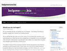 Tablet Screenshot of helpmenowbiz.wordpress.com