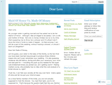 Tablet Screenshot of dearlora.wordpress.com