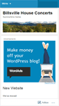 Mobile Screenshot of billsvillehouseconcerts.wordpress.com