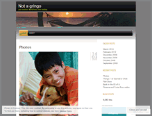 Tablet Screenshot of notagringo.wordpress.com