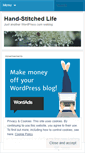 Mobile Screenshot of handstitchedlife.wordpress.com