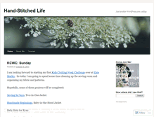Tablet Screenshot of handstitchedlife.wordpress.com
